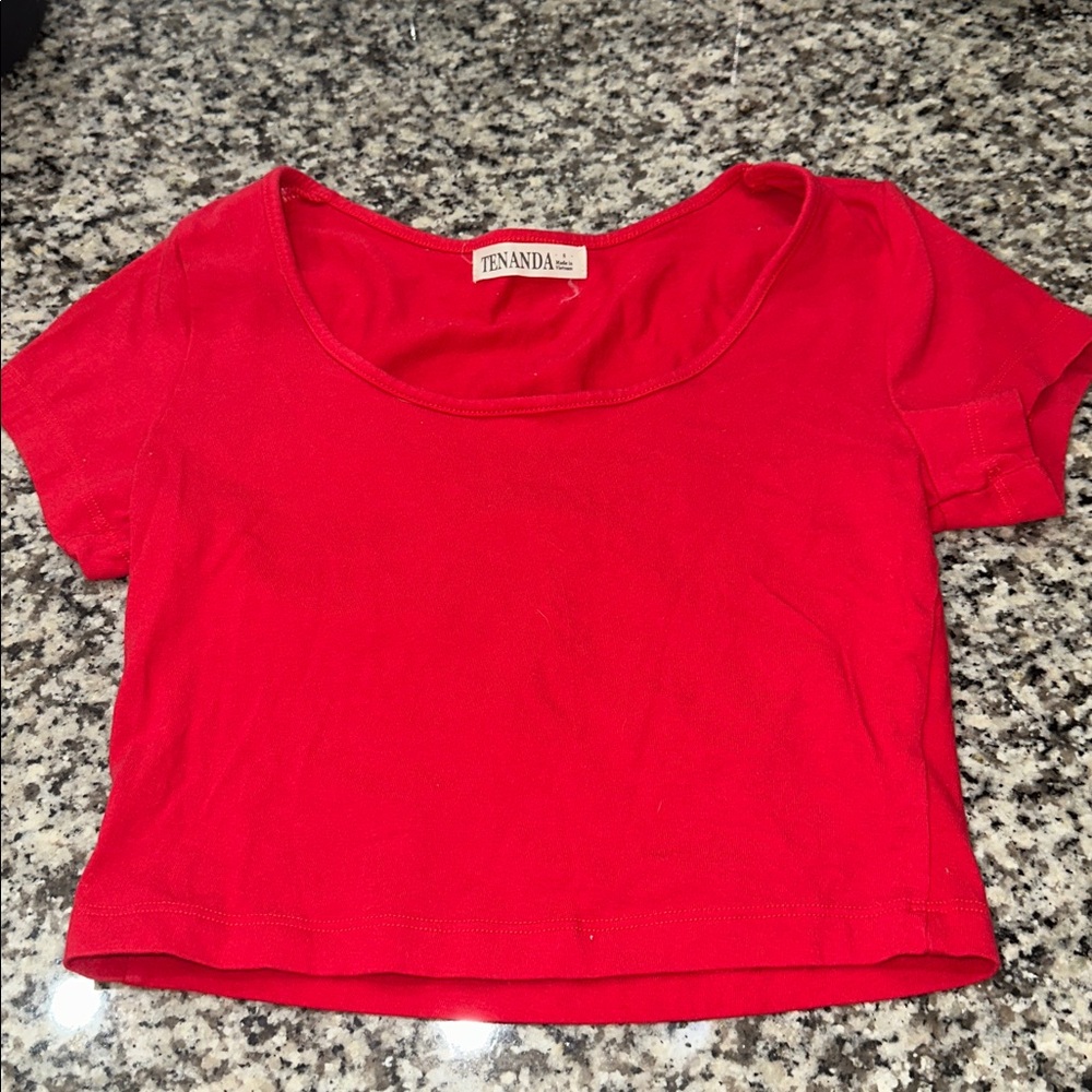 Red Crop Top